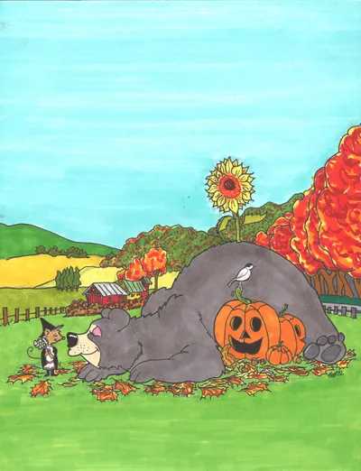 Bear & Pumpkin