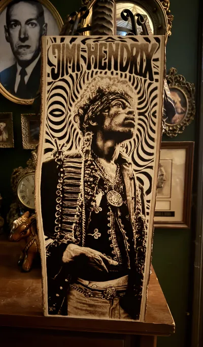 jimi hendrix woodburning