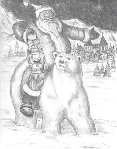 Santa and the Polar Bear