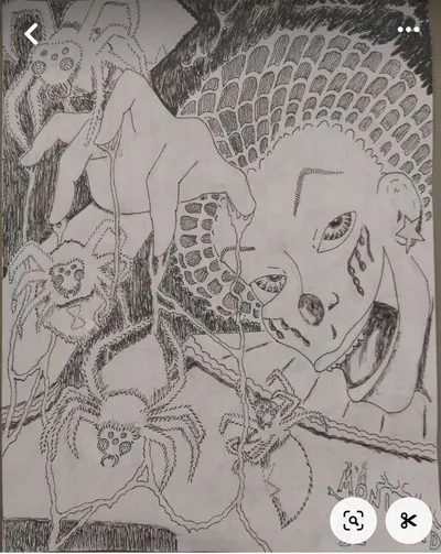 Tears of a spider clown