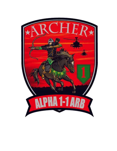 Archer (A Co 1-1 Attack Reconnaissance Battalion) Aviator Patch