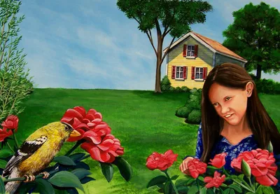 Children's book illustration "What Do Roots Do", acrylic