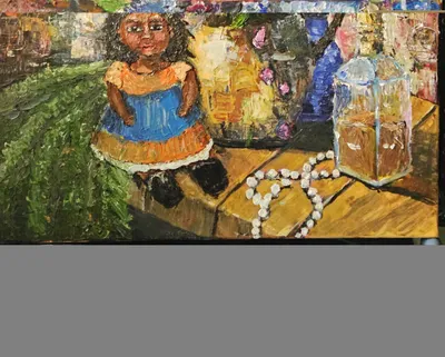 Doll and the Hydrangea